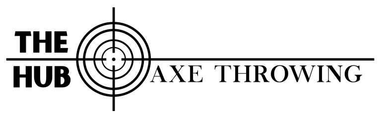 Hub Axe Throwing Logo